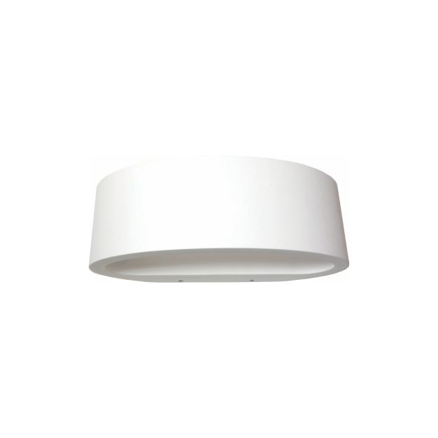 Artdelight Sharp - applique murale extérieure - 19 x 10 x 7 cm - 7,2W LED dimmable inclus - IP65 - blanc