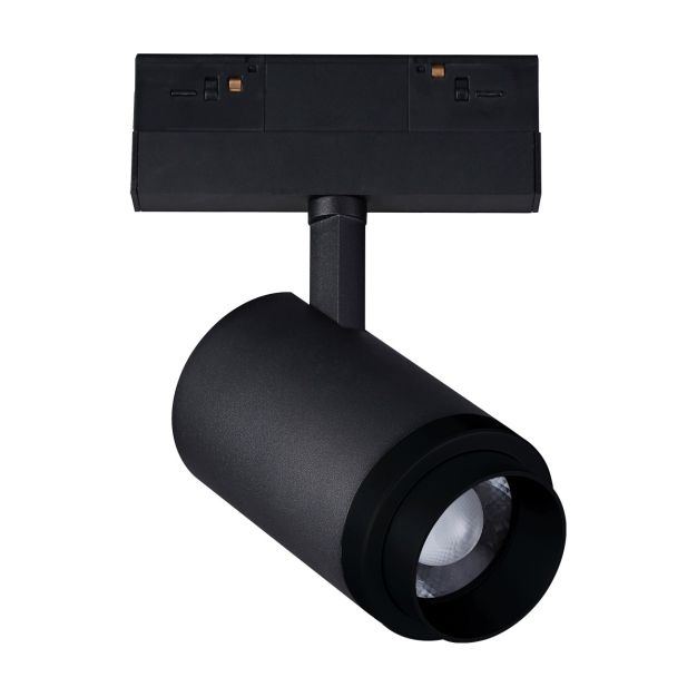 VK Lighting Kona - système de rail magnétique - spot sur rail avec zoom - 13,9 x 7,5 x 18,9 cm - 17W dimmable LED inclus - noir