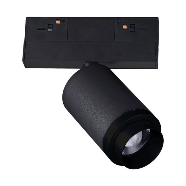 VK Lighting Kona - système de rail magnétique - spot sur rail avec zoom - 13,9 x 6,1 x 15,3 cm - 10W dimmable LED inclus - noir