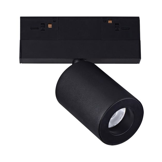 VK Lighting Kona - système de rails magnétiques - spot sur rail - 13,9 x 6,1x 15,2 cm - 9W dimmable LED inclus - noir