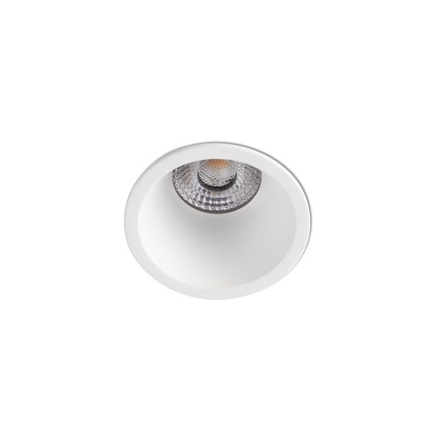 Faro Fox - spot encastré - Ø 50 mm, Ø 40 mm encastré - 7W LED dimmable inclus - blanc mat