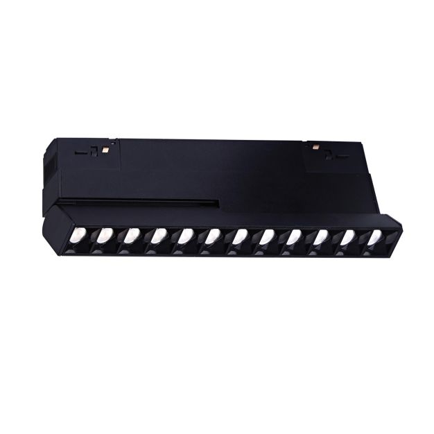 VK Lighting Kona - système de rail magnétique - faisceau de rail inclinable - 22 x 2 x 9,6 cm - 17W dimmable LED inclus - noir