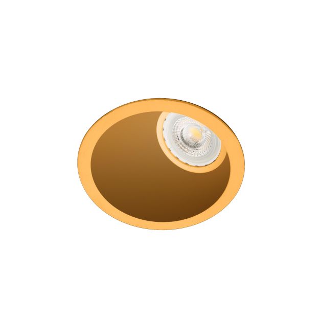 Faro Fresh Wall Washer - spot encastré - Ø 90 mm, Ø 83 mm encastrable - or