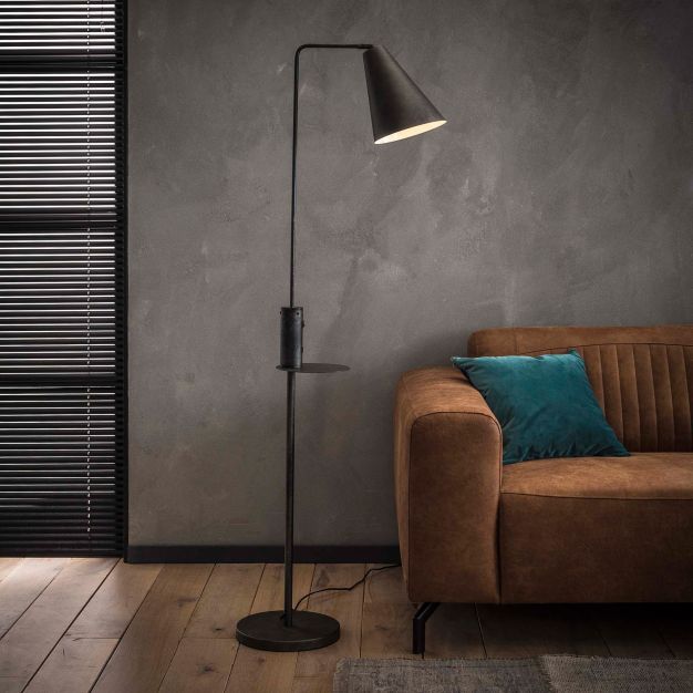 Vico USB - lampadaire - 160 cm - anthracite