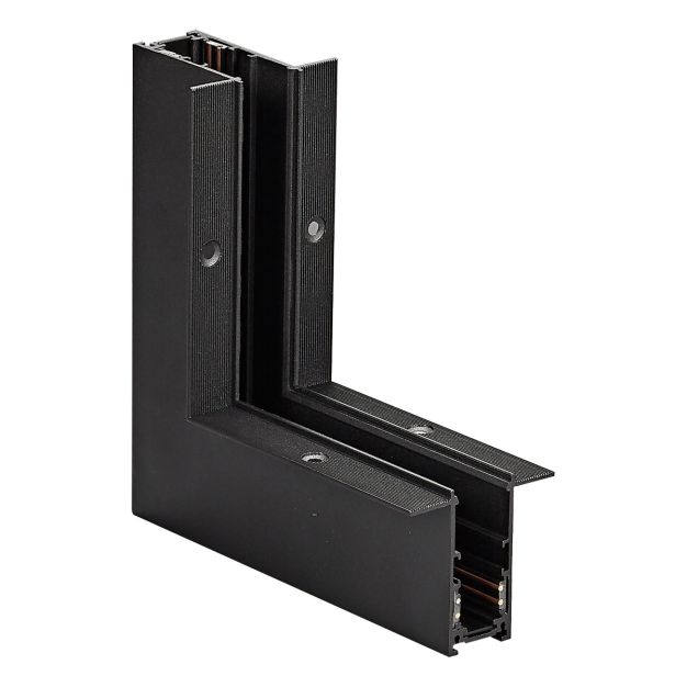 VK Lighting Kona - système de rail magnétique - profilé d’angle interne vertical intégré - 7,4 x 17,5 x 17,5 cm - noir