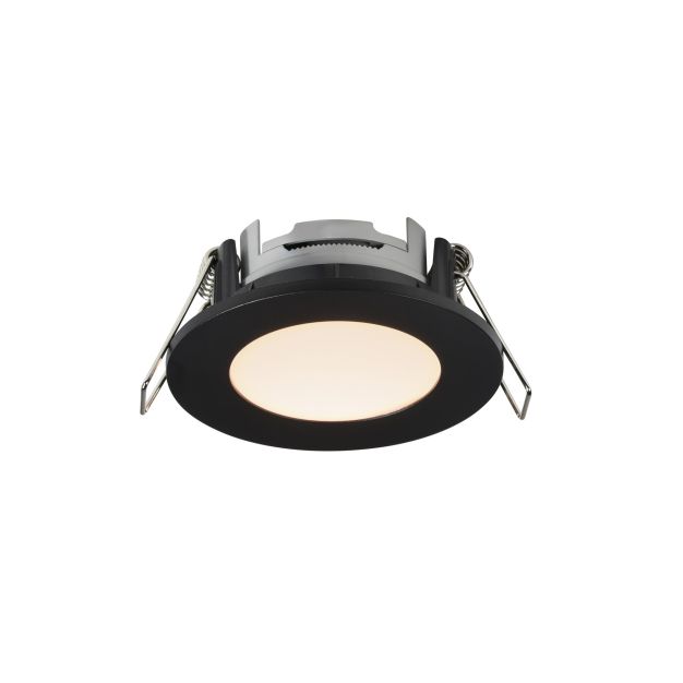 Nordlux Leonis - spot encastré - Ø 85 mm, Ø 68 mm taille d'encastrement - IP65 - noir