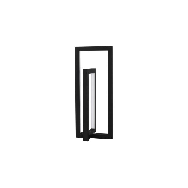 Nova Luce Zesiro - lampe à poser - 17 x 17 x 42 cm - 12W LED dimmable inclus - noir