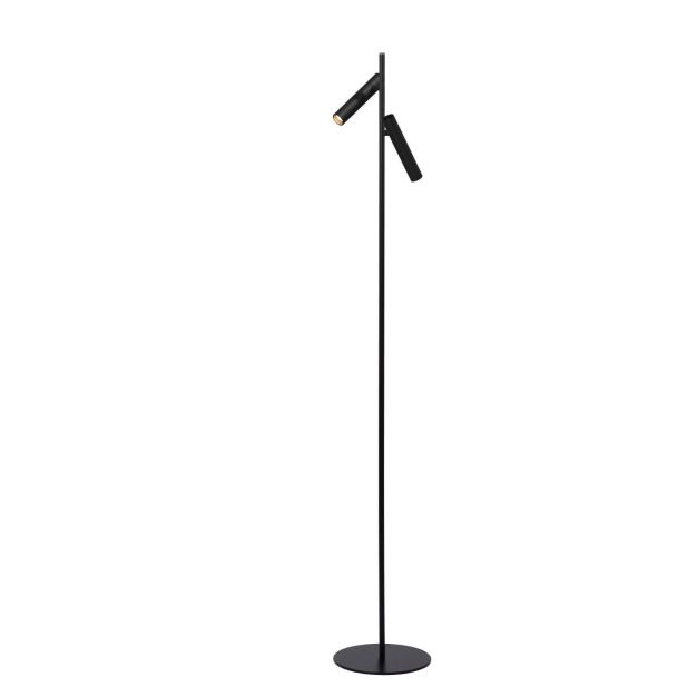 Lucide Philon - Lampe de lecture - Ø 23 x 140 cm - 2 x 4,5W LED dimmable inclus - noir