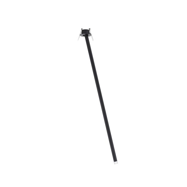 Nova Luce Stilvi - plafonnier - Ø 5 x 64 cm - 4W LED inclus - noir sablé