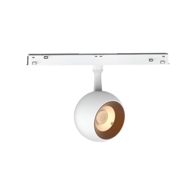 VK Lighting Eiva - système de rail magnétique - barre de rail - Ø 7,5 x 13 cm - 12W LED inclus - Dimmable DALI - blanc
