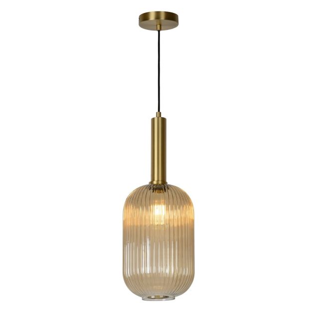 Lucide Maloto - Lampe suspendue - Ø 20 x 150 cm - ambre