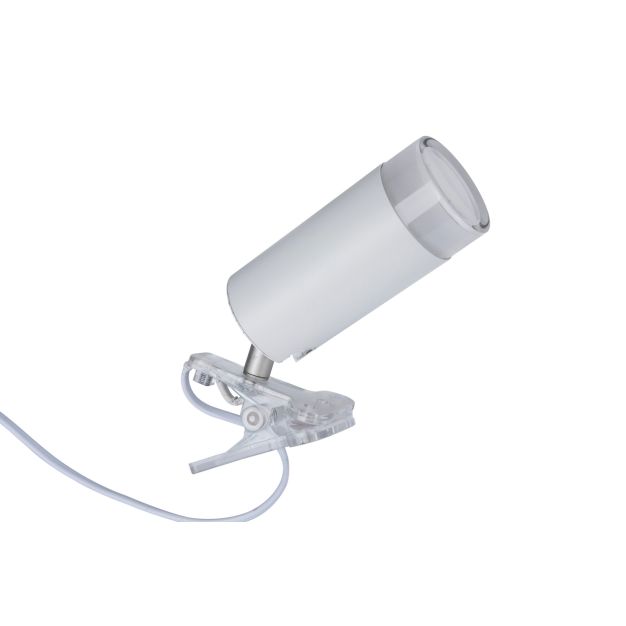 Lutec Klipa - lampe à pince - éclairage intelligent - Lutec Connect - 16,3 x 13,3 x 6,3 cm - 4,7W LED inclus - fonction dimming et couleur de lumière réglable via app - RGB+W - blanc