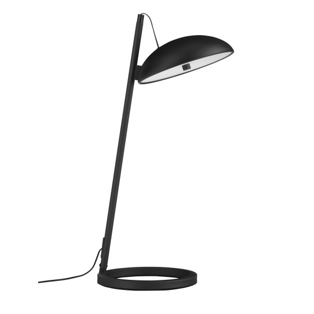 Nova Luce Flute - lampe de table - Ø 20 x 53 x 28 cm - 18W dimmable LED inclus - noir sablé