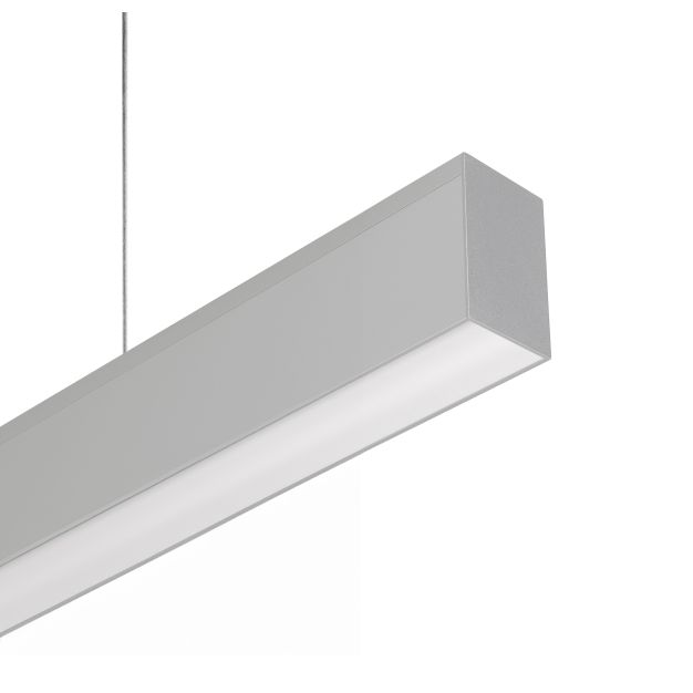 Roi Du Luminaire Slim Line Up - lampe suspendue - 118 x 5,5 x 3,3 cm - 22,5W LED + 17W LED inclus - alu