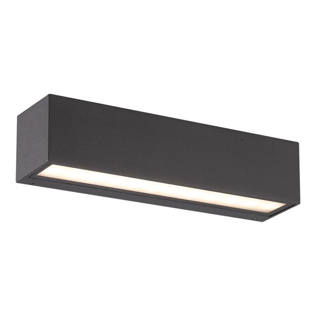 VK Lighting Desmi - Applique d'extérieur - 25 x 6 x 6 cm - 7W LED inclus - IP65 - anthracite