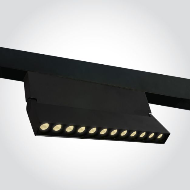 ONE Light Magnetic Linear Spots - Chemin lumineux magnétique linéaire à LED - 24,8 x 2,5 x 12 cm - 20W LED inclus - noir
