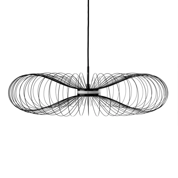 VK Lighting Synnefo - lampe suspendue - Ø 74 x 146,5 cm - 8W LED inclus - noir