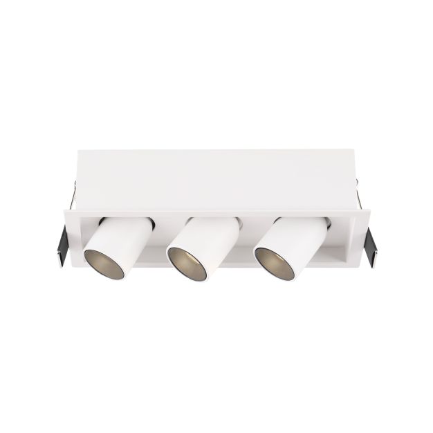 Nova Luce Desert - spot 3L - 15,7 x 6,2 x 6,6 cm - 3 x 3W LED inclus - blanc