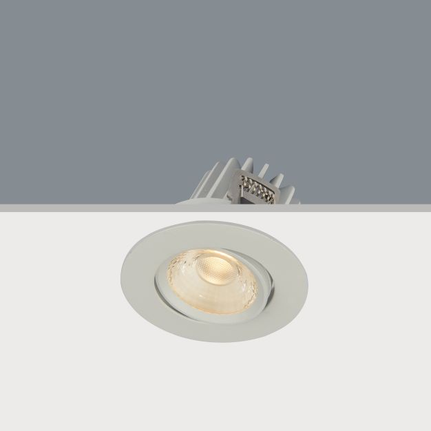 Artdelight Venice 2208 - spot encastré - Ø 80 mm, Ø 68 mm encastré - 8W LED dimmable inclus - IP44 - blanc