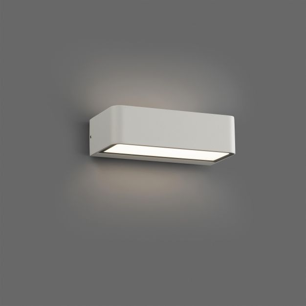 Faro Takua - applique murale - 20 x 10,3 x 5,5 cm - 10W LED inclus - IP65 - blanc mat