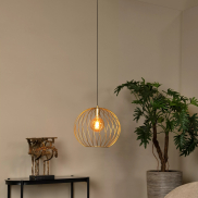 Lucide Danza - lampe suspendue - Ø 40 x 165 cm - or