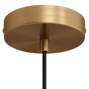 Creative Cables - rosace de plafond - Ø 12 x 2,5 cm - bronze brossé