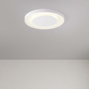 Nova Luce Pada - plafonnier - Ø 60 x 5 cm - 37W dimmable LED inclus - blanc sablé