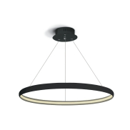 ONE Light LED Suspension Rings - lampe suspendue - Ø 60 x 150 cm - 19W LED inclus - noir