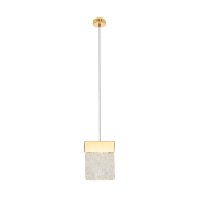 Maxlight Vetro - lampe suspendue - 13 x 13 x 180 cm - 4,5W LED dimmable inclus - or