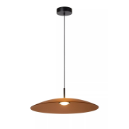Lucide Menga - lampe suspendue - Ø 60 x 150 cm - 18,6W LED dimmable inclus - amber