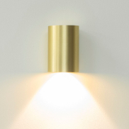 Artdelight Brody - applique murale - Ø 7,2 x 11 cm - 4W LED inclus - IP54 - or brossé