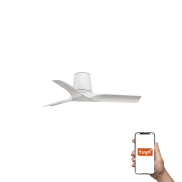 Faro Hey Tub S Tuya Smart - ventilateur de plafond - Ø 90 cm - blanc mat