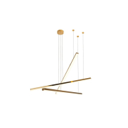 Maxlight Trio - lampe suspendue - Ø 100 x 150 cm - 3 x 12W LED dimmable inclus - gold
