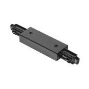 Nordlux Link Adaptateur Double - système de rail 1 circuit - connecteur intermédiaire - 9,5 x 3,5 x 1,8 cm - noir