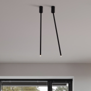 Nova Luce Ornos - plafonnier - Ø 5 x 70 cm - 4W LED inclus - noir sablé