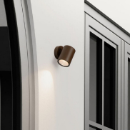 Nova Luce Jackie - applique murale extérieure - Ø 6 x 8 x 8 cm - 3W LED inclus - IP65 - corten