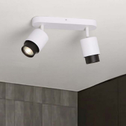Nova Luce Ison - spot en saillie 2L - 40 x 17 x 14 cm - blanc sablé