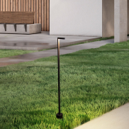 Nova Luce Pipe - lampe de jardin - 11 x 94,5 cm - 5W LED inclus - IP65 - noir sablé
