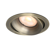 Artdelight Alice - spot encastré - Ø 90 mm, Ø 83 mm taille d'encastrement - bronze antique