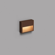 Faro Grada - applique murale - 15,7 x 4,6 x 12,8 cm - 3W LED inclus - IP54 - brun rouille