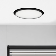Nova Luce Perfect Profile Trimless - spot encastré sur télécommande (incl.) - Ø 600 mm, 670 mm encastré - 40W LED dimmable inclus - 2700K-6000K - noir