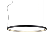 VK Lighting Circulus - lampe suspendue - Ø 92,2 x 200 cm - 42W LED dimmable inclus - noir