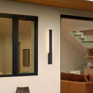 Nova Luce Isos - applique murale extérieure - 5,3 x 61 x 6 cm - 6W LED inclus - IP65 - noir sablé
