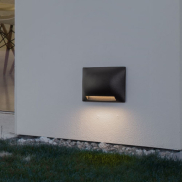 Nova Luce Sub - applique murale extérieure - 13,5 x 8,5 x 3,5 cm - 5W LED inclus - IP65 - noir sablé
