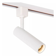 Spot sur rail Lucide Track Grado - système de rail 1 phase - Ø 3,9 x 13,5 cm - blanc