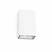 Faro Ling - applique murale - 9,2 x 7,1 x 15,7 cm - 6W LED inclus - IP54 - blanc mat