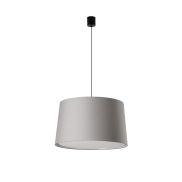 Faro Windsor S - lampe suspendue - Ø 64 x 37,5 cm - noir mat et gris