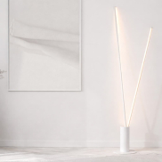 Nova Luce Kimolia - lampadaire - Ø 22 x 180,7 cm - 49W dimmable LED inclus - blanc mat