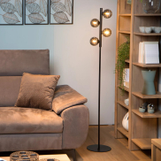 Lucide Tycho - lampadaire - 154 cm - noir