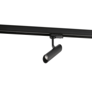 Faro Leo - spot sur rail - système de rail triphasé - 3,9 x 14,2 cm - 7W LED inclus - noir mat